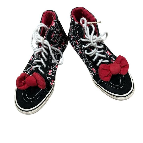 Vans Hello Kitty Black and Red High-Top Shoes. Women’s size 7.5, men’s size 6. - Picture 4 of 10